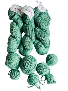 Knit Picks Yarn 3 Skeins Billow Sagebrush Green 100% Cotton 100 g Bulky 120 yard
